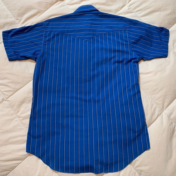 Wrangler Western Short Sleeve Pearl Snap Cowboy Cut Shirt 15.5 - Picture 4 of 4